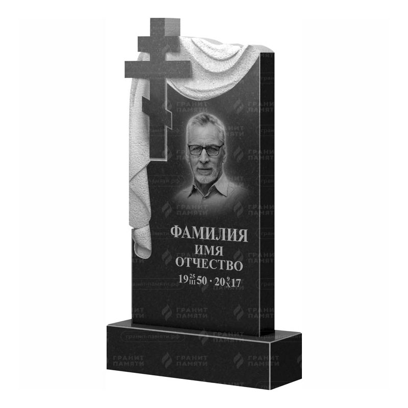 Памятники из гранита с крестом в Воронеже | Гранитный памятник ФГ-085