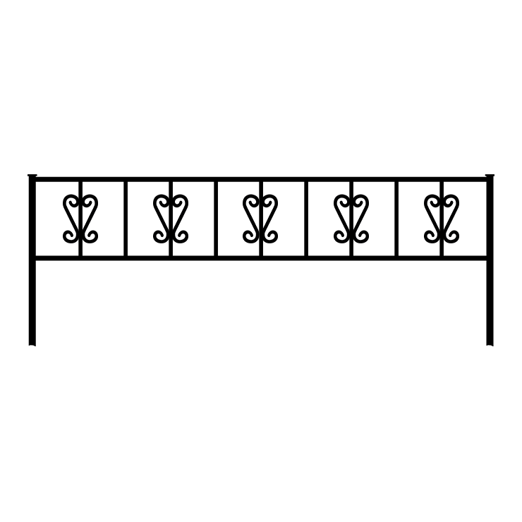 Металлические оградки, столы, скамейки в Воронеже | Оградка №8