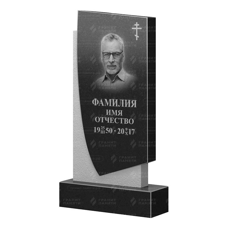 Памятники из гранита вертикальные в Воронеже | Гранитный памятник ФГ-075