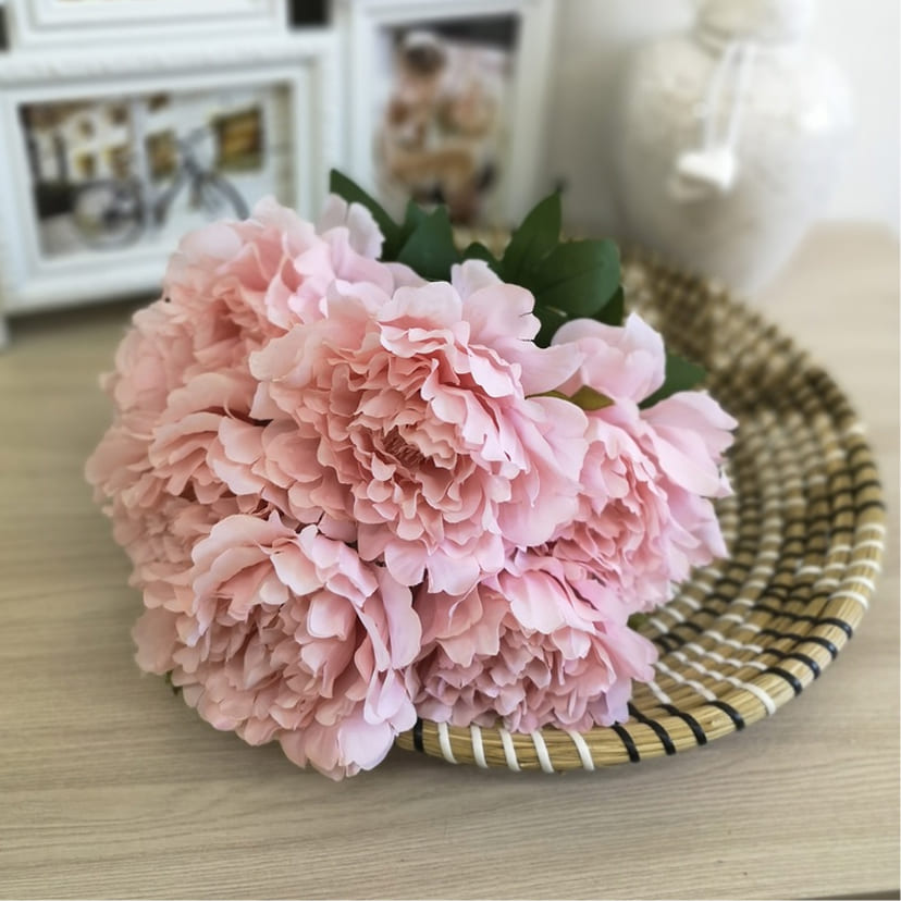 Искусственные цветы в Воронеже | Цветы искусственные «Пионы», розовые, букет