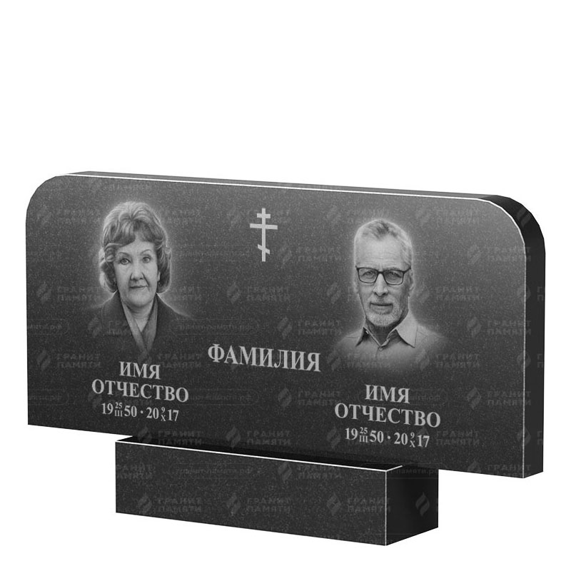 Памятники из гранита двойные в Воронеже | Двойной гранитный памятник ФГ-254