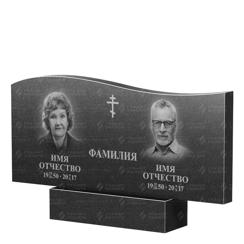 Памятники из гранита двойные в Воронеже | Двойной гранитный памятник ФГ-255