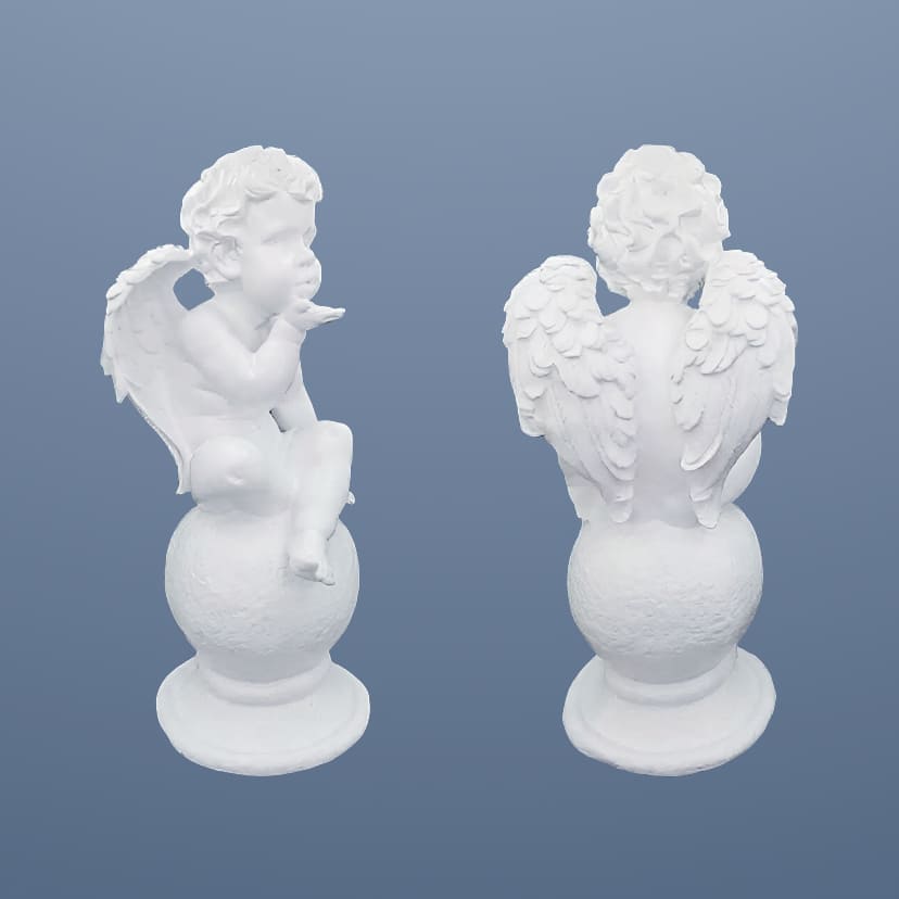 Скульптуры из искусственного мрамора в Воронеже | Скульптура ангел на шаре №2