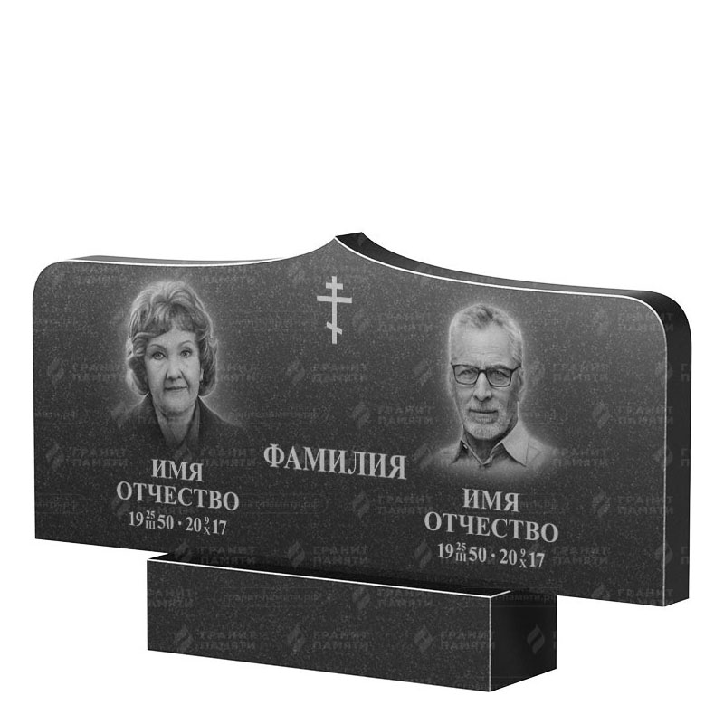 Гранитные памятники в Воронеже | Двойной гранитный памятник ФГ-260