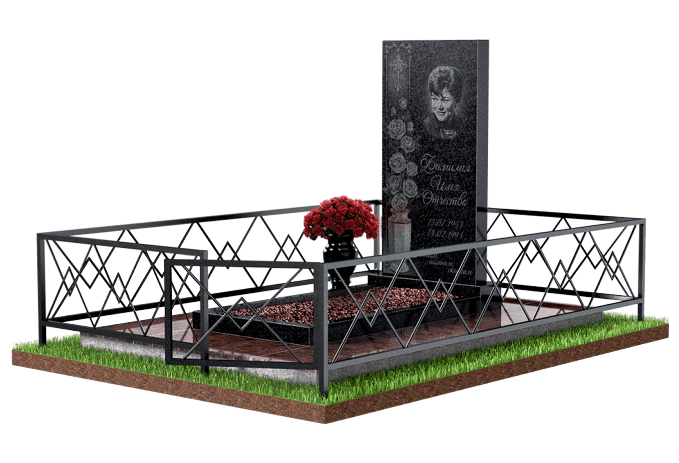 Благоустройство захоронения в Воронеже