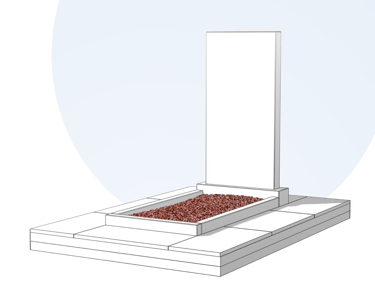 Засыпка цветника камушками в Воронеже