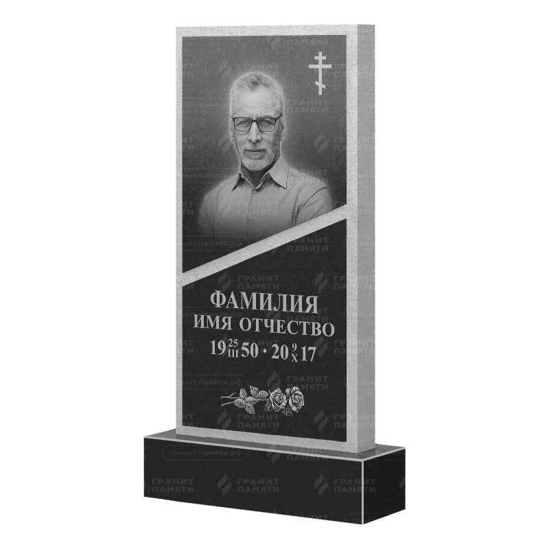 Памятники из гранита вертикальные в Воронеже | Гранитный памятник ФГ-164