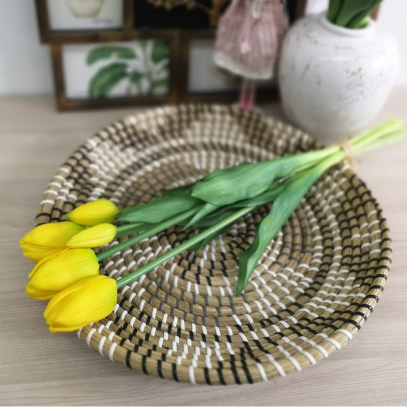 Искусственные цветы в Воронеже | Цветы искусственные «Тюльпаны, бутоны», желтые, букет