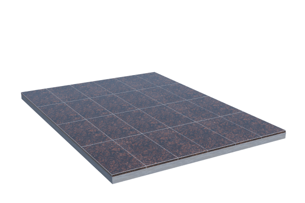 Площадки на могилу в Воронеже | Площадка с облицовкой Дымовским гранитом