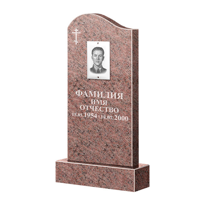 Памятники из цветного гранита в Воронеже | Памятник из гранита Розалия Pink ФГЦ-030