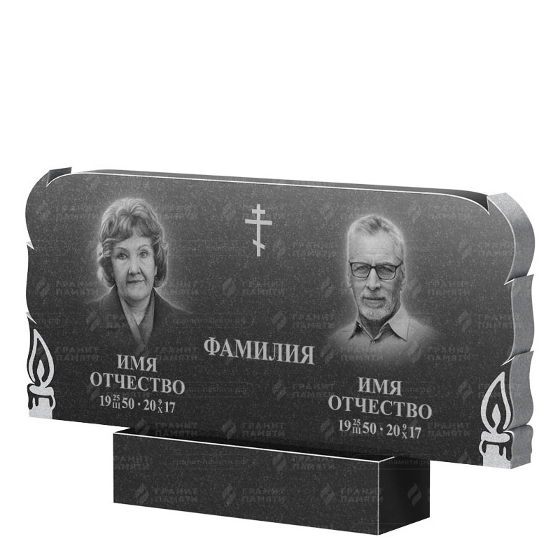 Памятники из гранита двойные в Воронеже | Двойной гранитный памятник ФГ-133