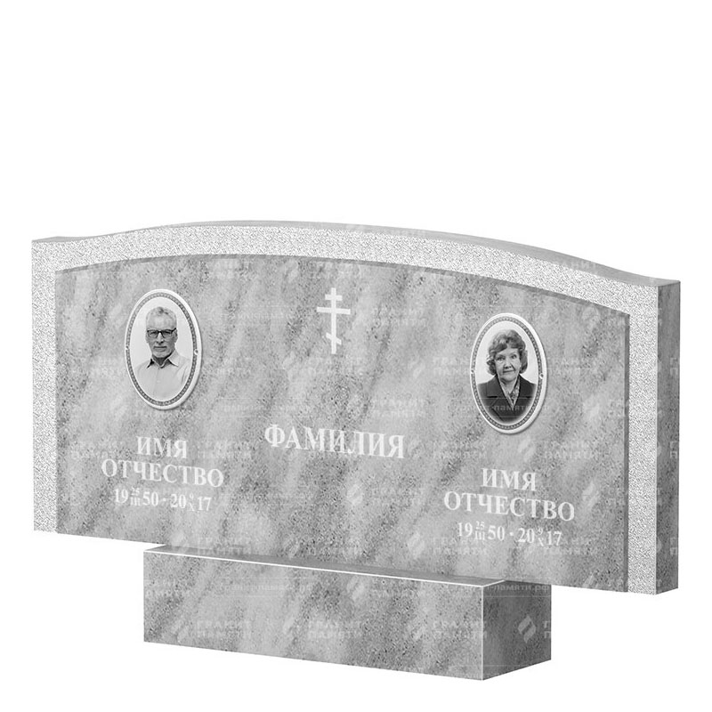 Памятники из мрамора в Воронеже | Двойной мраморный памятник ФМ-131
