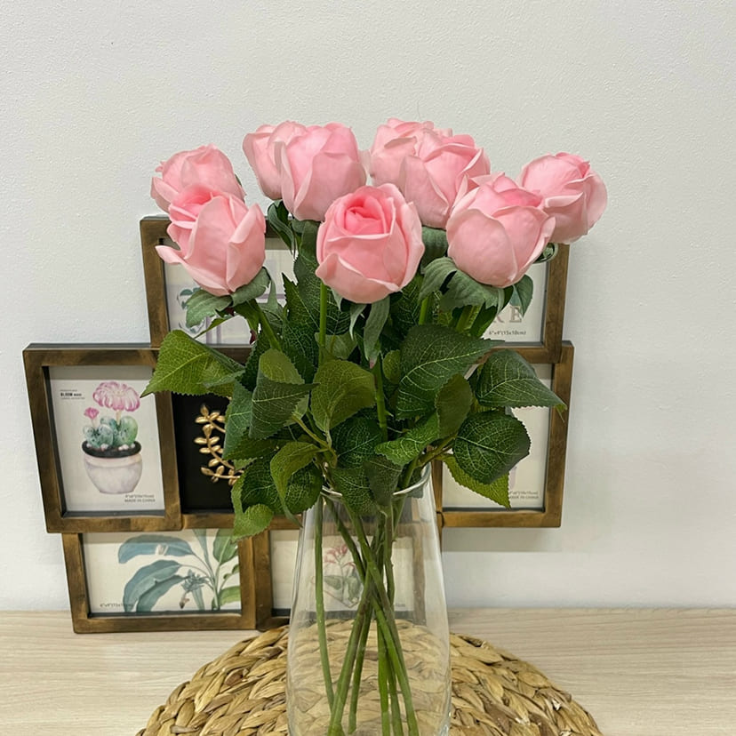 Искусственные цветы в Воронеже | Цветок искусственный «Роза», нежно-розовая, одиночный