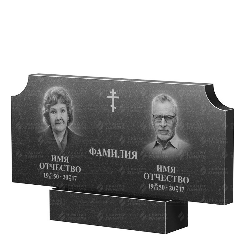 Памятники из гранита двойные в Воронеже | Двойной гранитный памятник ФГ-253