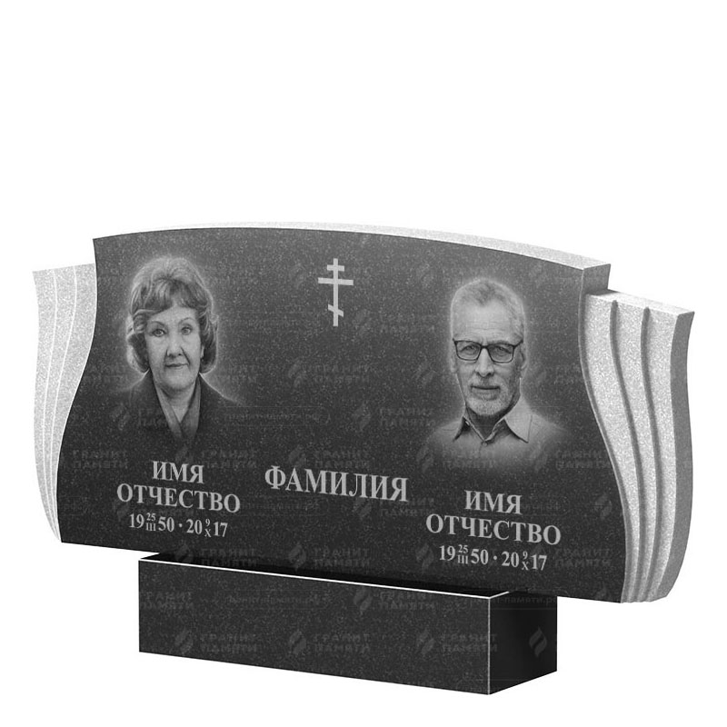 Гранитные памятники в Воронеже | Двойной гранитный памятник ФГ-264