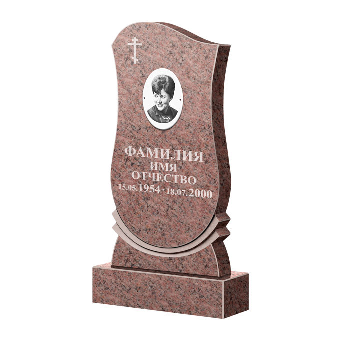 Гранитные памятники в Воронеже | Памятник из гранита Розалия Pink ФГЦ-056