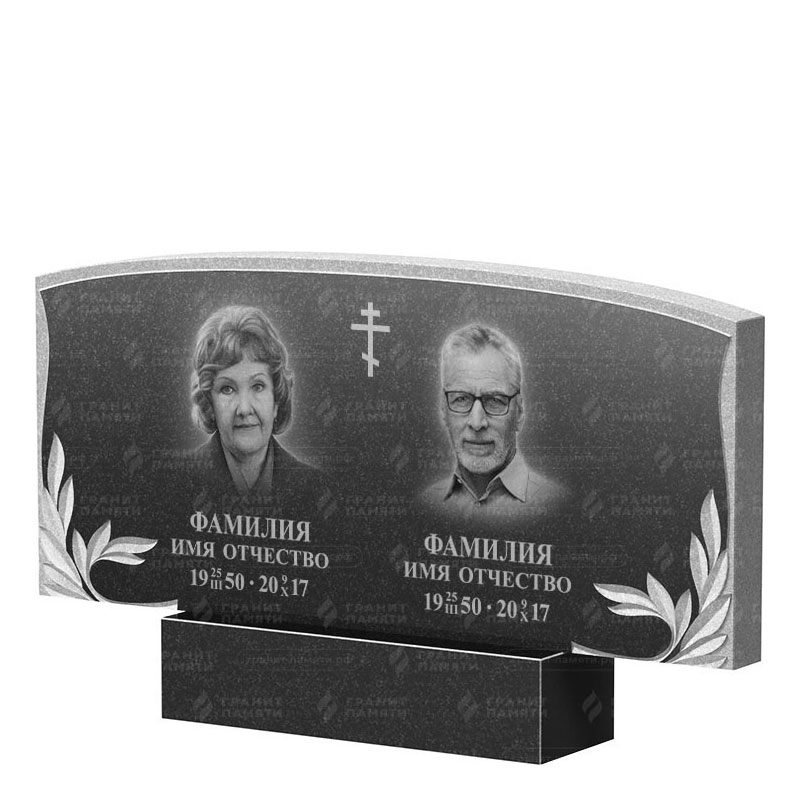 Памятники из гранита двойные в Воронеже | Двойной гранитный памятник ФГ-135