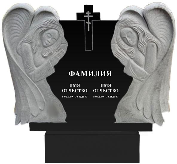 Памятники с ангелом на могилу в Воронеже | Гранитный памятник Ангел №1
