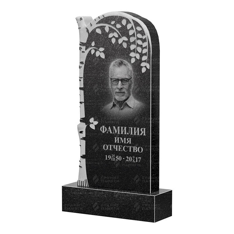 Памятники из гранита с деревом в Воронеже | Гранитный памятник ФГ-091