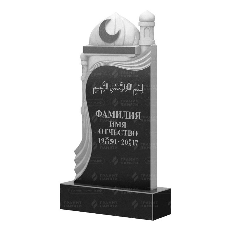 Мусульманские памятники на могилу в Воронеже | Гранитный памятник ФГ-228