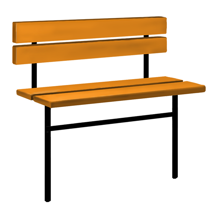 Металлические оградки, столы, скамейки в Воронеже | Скамейка №3 со спинкой