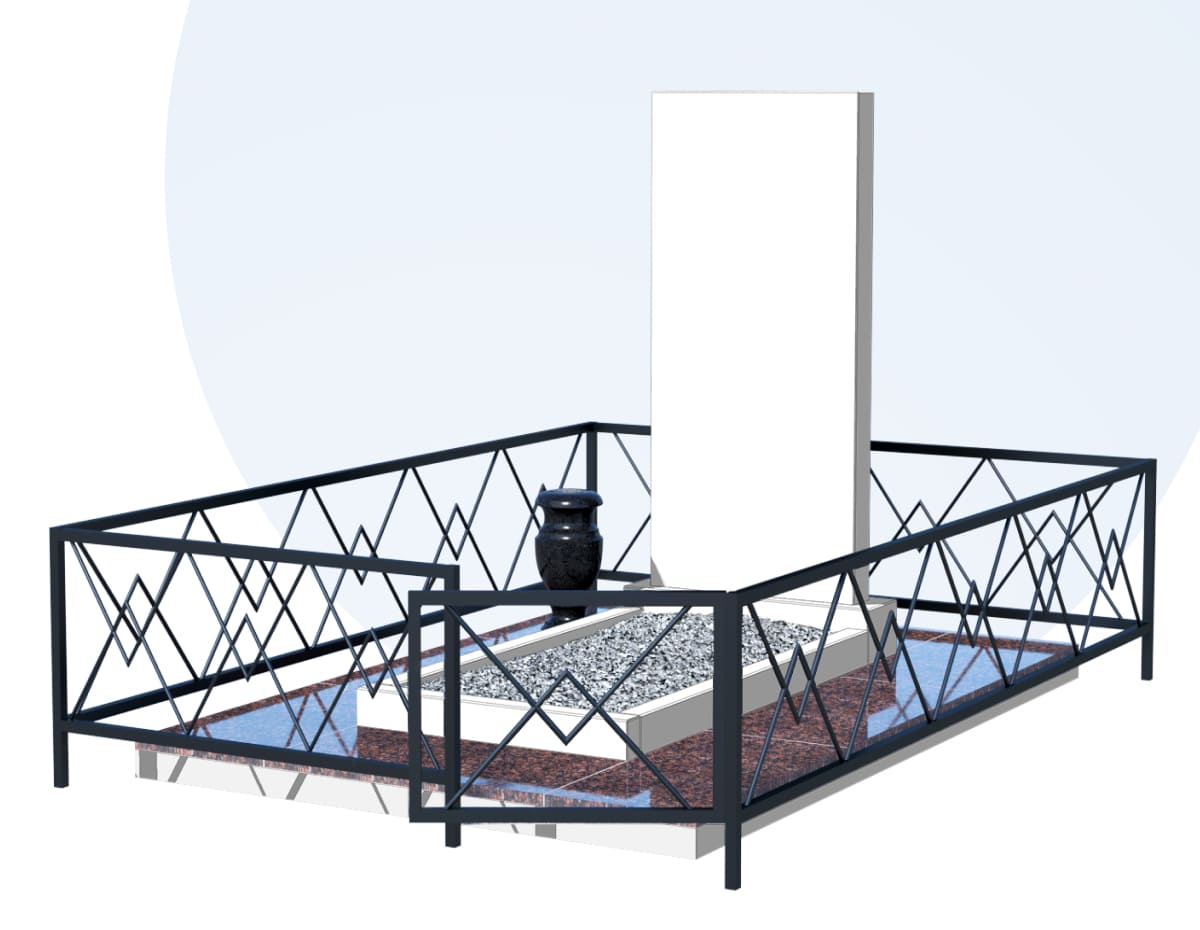 Благоустройство захоронения в Воронеже