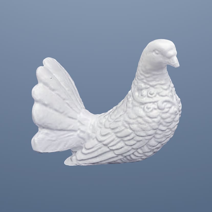 Скульптуры из искусственного мрамора в Воронеже | Голубь право