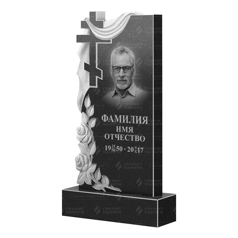 Памятники из гранита вертикальные в Воронеже | Гранитный памятник ФГ-189