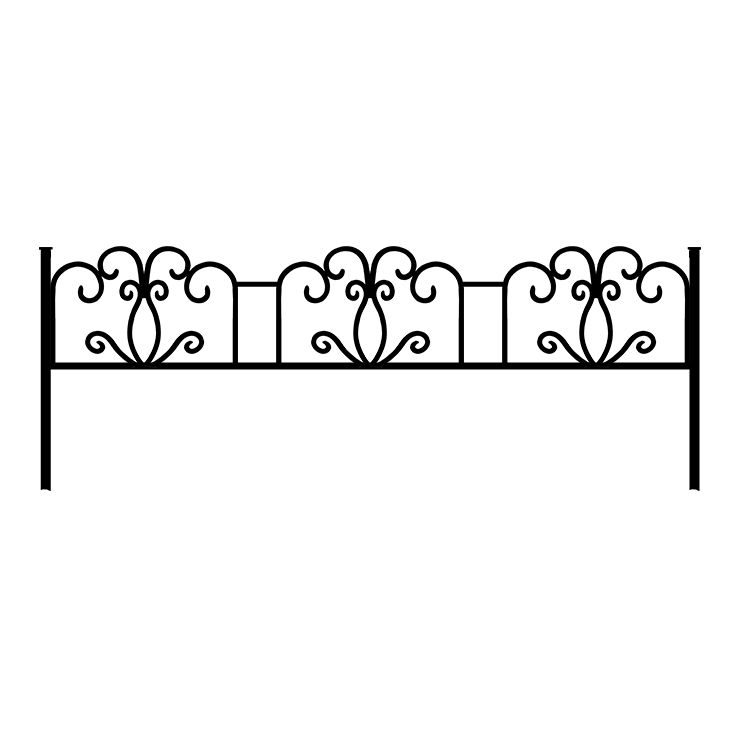 Металлические оградки, столы, скамейки в Воронеже | Оградка №4