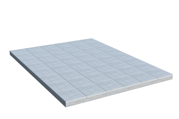 Площадки на могилу в Воронеже | Площадка с тротуарной плиткой