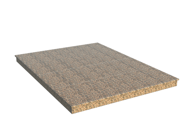 Площадки на могилу в Воронеже | Площадка с вертикальной (10 см) облицовкой Южно-султаевским гранитом