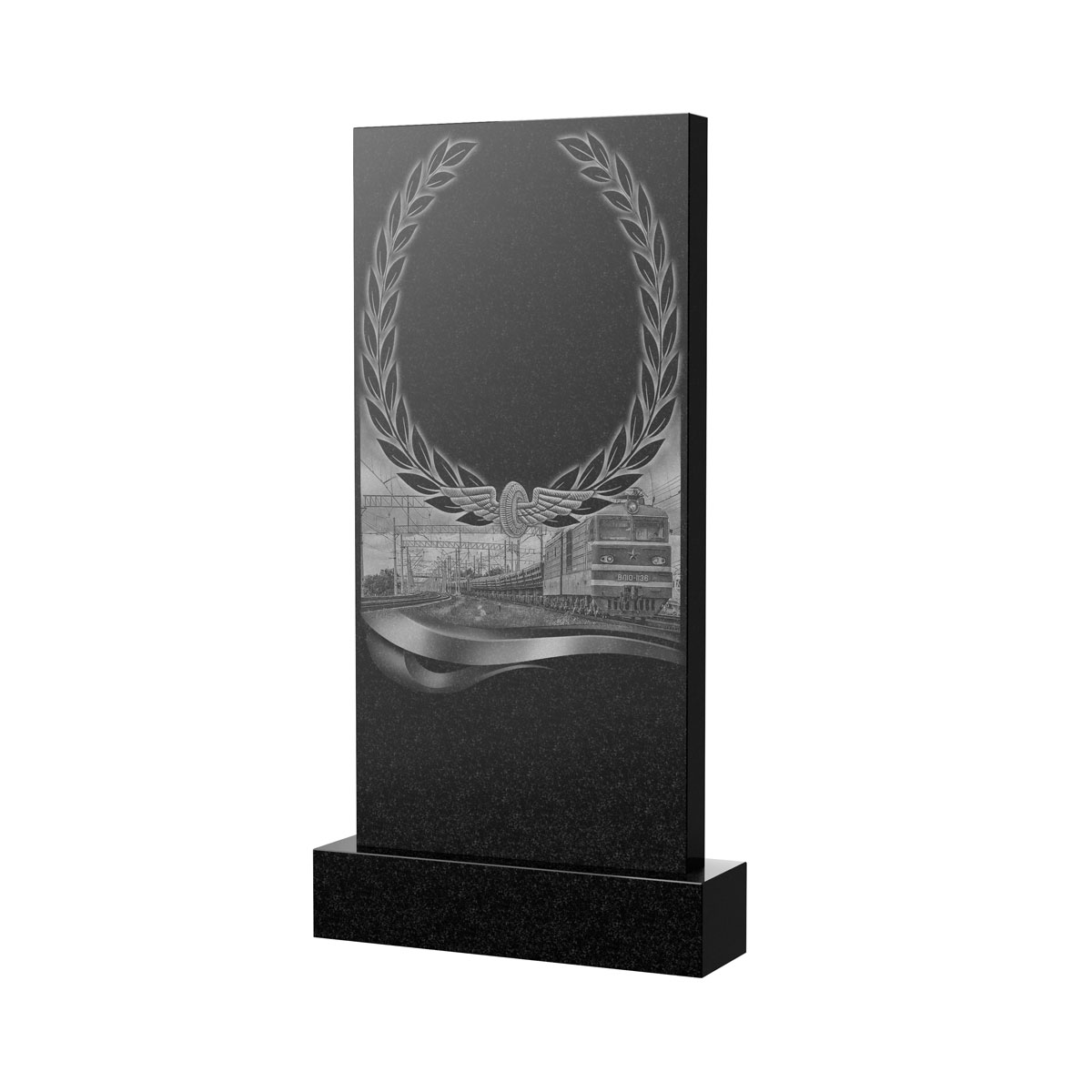 Художественное оформление памятника в Воронеже | Художественное оформление на гранитную стелу, рисунок ВХО-054