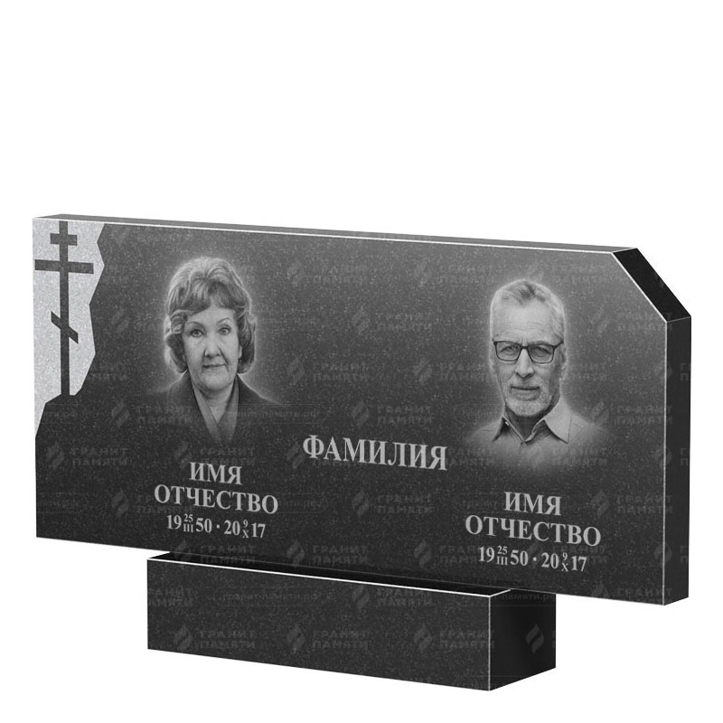 Памятники из гранита двойные в Воронеже | Двойной гранитный памятник ФГ-134